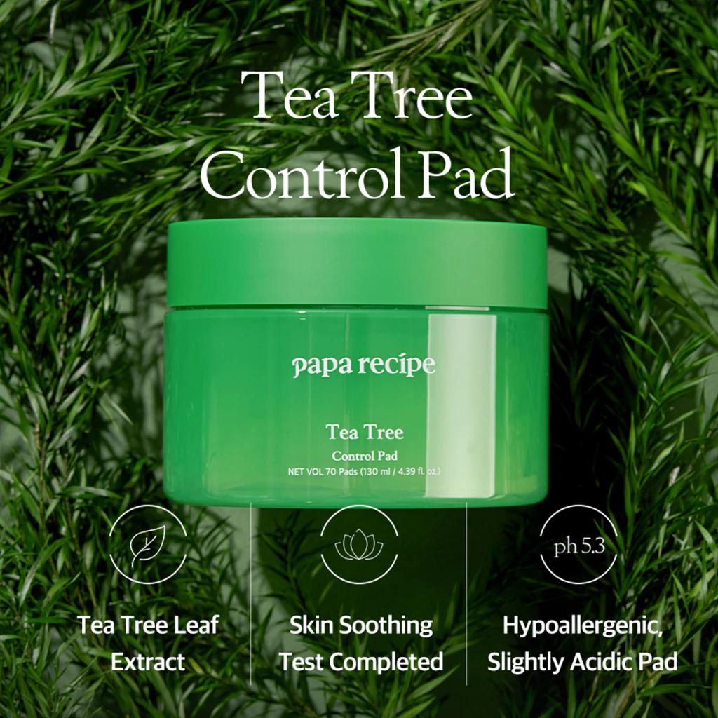 Miếng Lót Kiểm Soát Cây Trà papa recipe Tea tree Control Pad