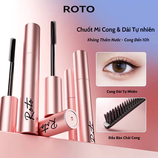 Mascara Roto Chuốt Cong Dài Mi, Tơi Mi Tự Nhiên Chuốt Mi Dạng Đầu Lược Nhỏ Gọn Đơn Giản