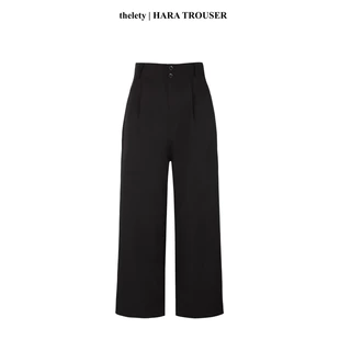 Quần Suông 2 Nút Cotton Lụa HARA TROUSER | 𝐭𝐡𝐞𝐥𝐞𝐭𝐲