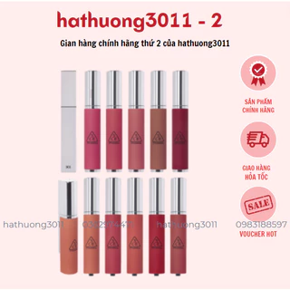 [ CÓ SẴN CHUẨN AUTH] Son Kem Lì 3CE Hazy Lip Clay 4g Trang Điểm Môi Siêu Mịn