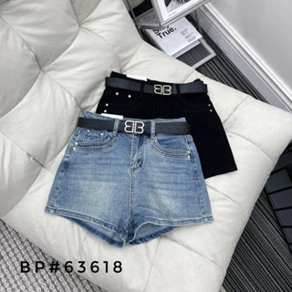 Short Jean kèm đai BB Quảng Châu co giãn 63618