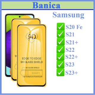 Kính cường lực 9D Samsung S20 Fe/S21/S21+/S22/S22+/S23/S23+ Full Màn hình, (tặng mỗi Kính 1 Bộ giấy lau 1/2)