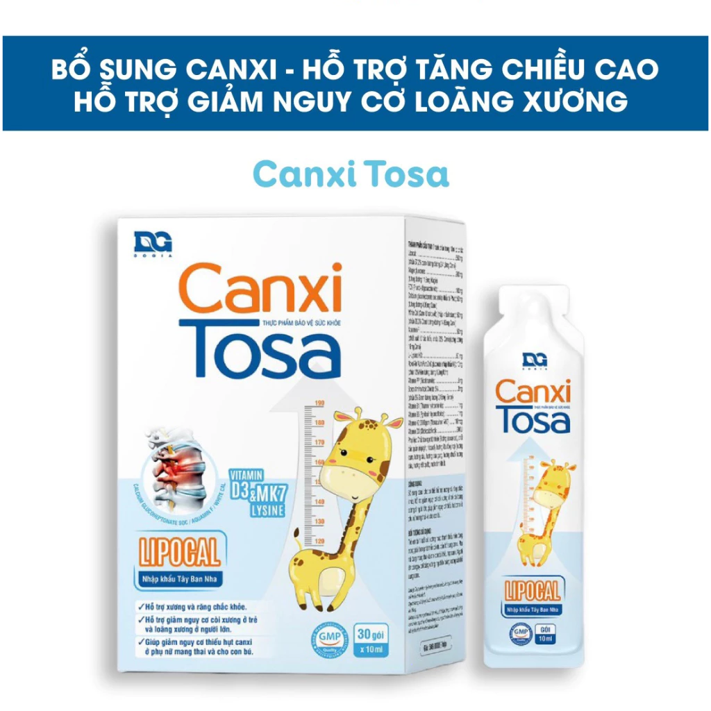 Canxi sinh học Tosa - Bổ sung canxi, hỗ trợ xương chắc khỏe