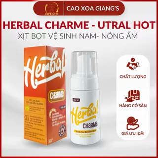 HERBAL CHARME (UTRAL HOT) Dung Dịch Vệ Sinh Nam Giới Khử Mùi Tạo Bọt Hương Thơm Nam Tính Giúp Làm Sạch Sâu