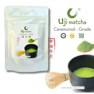 Bột trà xanh Uji Matcha Ceremonial grade 50 gram, thơm ngon, chuẩn vị.