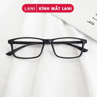 Gọng kính cận nhựa dẻo chữ nhật phụ kiện thời trang LANI 201 - Lắp mắt cận có độ theo yêu cầu