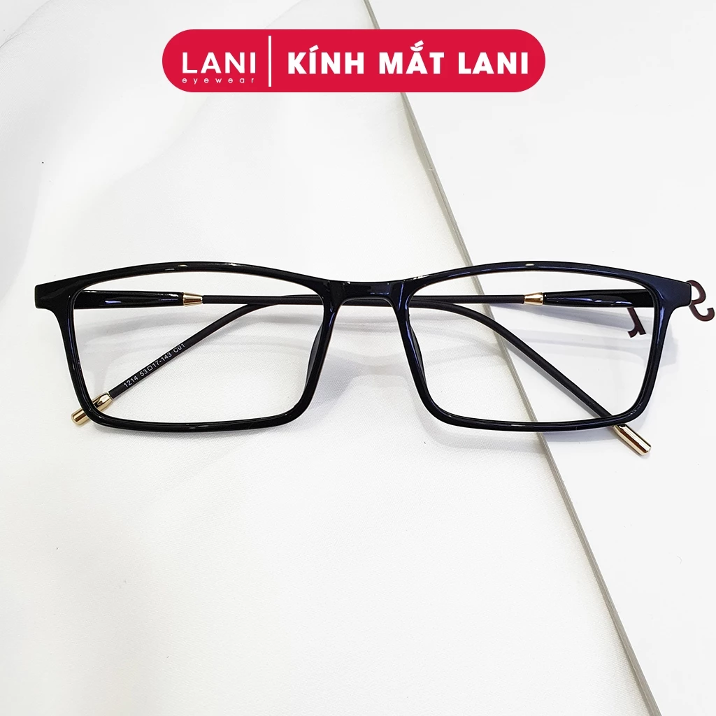 Gọng kính cận nam nữ dáng chữ nhật nhỏ vintage LANI 1214 - Lắp mắt cận có độ theo yêu cầu