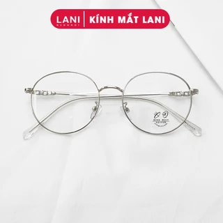 Gọng kính cận nam nữ LANI tròn vintage kim loại thanh mảnh Lani 2230 lắp mắt cận có độ theo yêu cầu