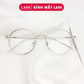 Gọng kính cận nam nữ tròn nhỏ kim loại thanh mảnh ulzzang Lani 2626 - Mắt kính có độ theo yêu cầu