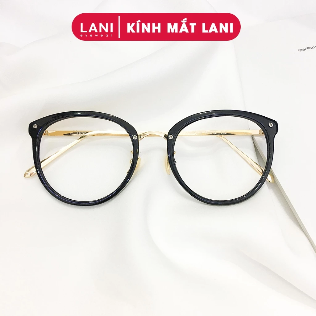 Gọng kính cận LANI 692020 kim loại dáng bầu cá tính thời trang nhận lắp mắt kính có độ theo yêu cầu