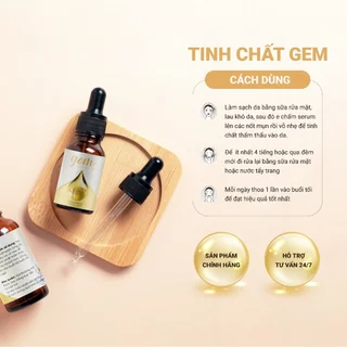 Combo 10 Gem SERUM mụn và hỗ trợ mờ thâm, Làm Đẹp Da không lo Mụn, Thâm, Chăm Sóc Da