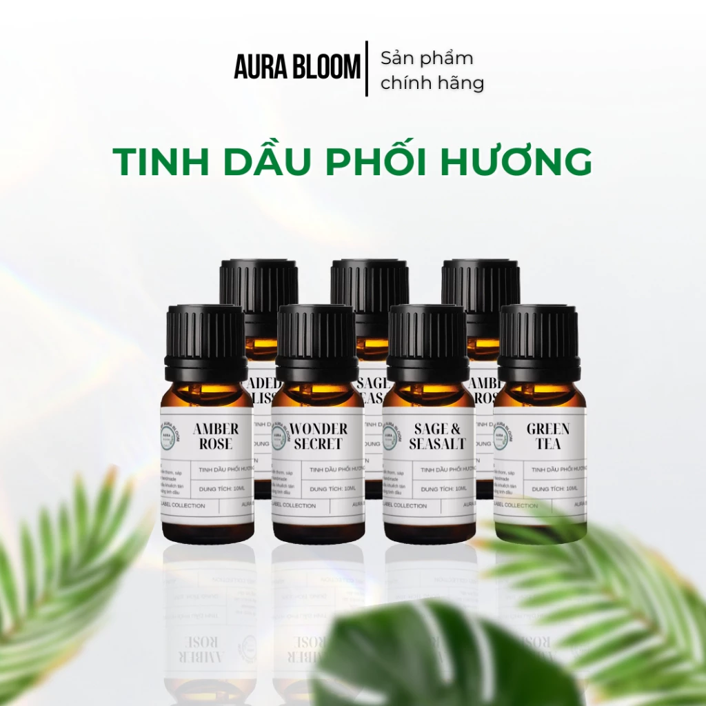 Tinh Dầu Phối Hương Xông Phòng, Làm Nến Thơm Aura Bloom Cao Cấp Nhập Khẩu