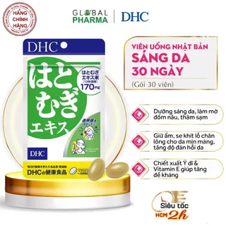 Viên uống sáng da, trẻ hóa DHC Nhật Bản Adlay Extract 30 ngày (Gói 30 viên)