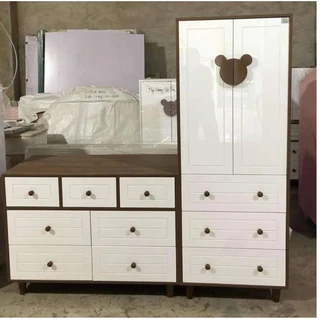 Tủ trẻ em, tủ đựng đồ cho bé gỗ MDF phủ melamine thương hiệu HUCHU