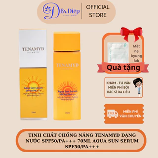 Kem chống nắng dạng sữa Tenamyd Dạng Nước SPF50/PA+++ 70ml Aqua Sun Serum