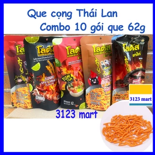 (hsd 01,06/2025) (Combo 10 gói) Que cọng Thái Lan Dorkbua gói lớn 50g. 62g,