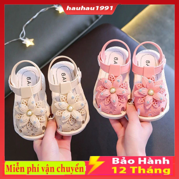 dép em bé GIÀY SANDAL TẬP ĐI ĐẾ MỀM CAO SU DẺO CHỐNG TRƯỢT CHO BÉ Dép bé gái Dép sandal cho bé 0-3 tuổi