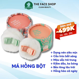 Phấn má hồng dạng bột The Face Shop siêu mịn kiềm dầu lâu trôi Hàn Quốc fmgt Pastel Cushion Blusher 6g