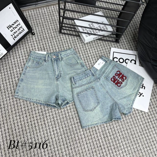 Quần short denim jeans thêu hình rồng túi sau New QCL1 LuciK Shop QN0005 5116