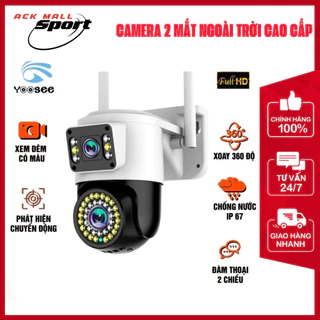 Camera Yoosee Wifi 2 Mắt giám sát Ngoài Trời Không Dây, HD 4.0mpx Siêu Nét – Hàng Chính Hãng ACK