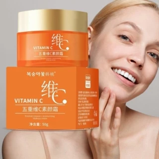 Kem Dưỡng Vitamin C Làm Sáng Da, Chống Lão Hóa, Nâng Tone, Chống Nắng, Hộp 50g, Hàng Nội Địa Trung - Bông Bông