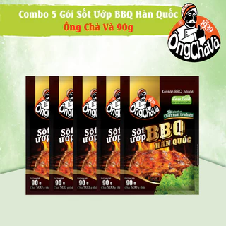 Combo 5 Gói Sốt Ướp BBQ Hàn Quốc Ông Chà Và 90g (Korean BBQ Sauce)