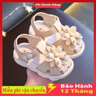 Dép Xăng đan Công Chúa Đính Hoa Thời Trang Cho Bé Gái 0-3 Tuổi