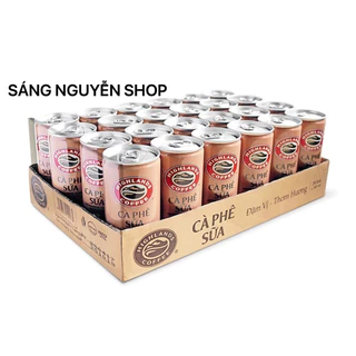 Thùng 24 Lon Cà Phê Sữa Đá Highlands Coffee 185ml - 235ml/lon