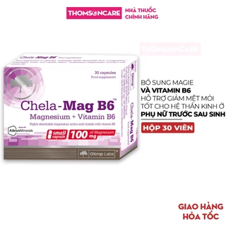 Chela-Mag B6 Olimp Labs - Bổ sung Magie và Vitamin B6, tốt cho phụ nữ trước và sau sinh