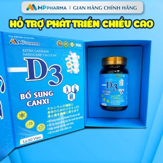 [CHÍNH HÃNG ] Viên uống bổ sung Canxi ,VItamin D3 K2 MK7  -Giúp Phát Triển Chiều Cao ,Khỏe Xương Khớp Hộp 60 viên