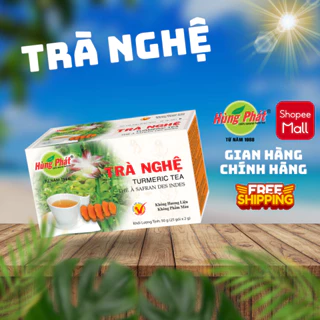 Trà Nghệ Túi Lọc Hùng Phát Hộp 50g 25 Gói Giải Pháp Tự Nhiên Cho Hệ Tiêu Hóa Khỏe Mạnh