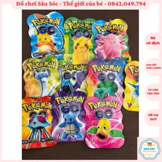 Combo 2 túi Đồ chơi dẫm pokemon, toilet quỷ đầu loa cho bé đồ chơi tuổi thơ