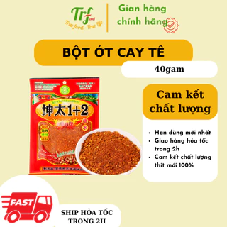 Bột ớt tê cay 1+2 (40g) ăn kèm lạp xưởng nướng đá, ướp đồ nướng, pha đồ chấm,..