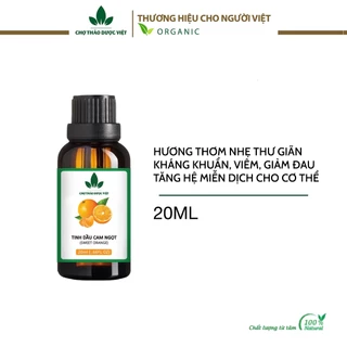 Tinh dầu Cam Ngọt 20ml, cân bằng cảm xúc, thơm phòng, thư giãn, tốt cho tim mạch - Chợ Thảo Dược Việt