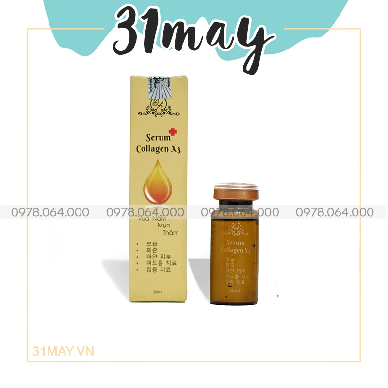 Serum Đông Anh Collagen X3 Chính Hãng - Serum Căng Bóng Da Ngừa Nám