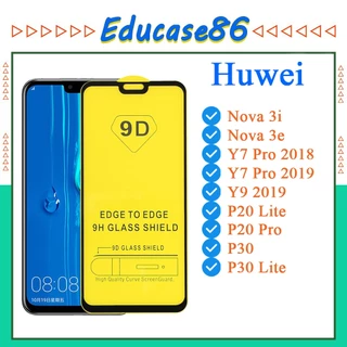 Kính Cường lực 9D Huawei Nova 3i/ 3e/Y7 Pro /Y9 2019/ P20 Lite/ P2O Pro/,P30,P30 Lite (Tăng Kèm giấy Lau 1/2)