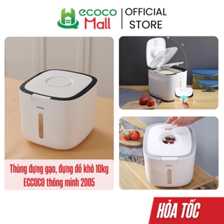 Thùng đựng gạo, đựng đồ khô 10kg ECCOCO thông minh 2005