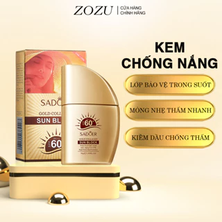 Kem chống nắng sadoer ZOZU chống thấm nước, kiểm soát dầu , kem chống nắng dưỡng da, nhẹ nhàng bảo vệ da