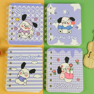 Sổ  lò xo A7 160 trang giấy kẻ ngang nhiều mẫu cute tặng kèm sticker dán