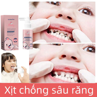 xịt chống sâu răng cho bé cho bé từ 1 tuổi nuốt an toàn, giúp làm sạch mảng bám, ố vàng và bảo vệ men răng