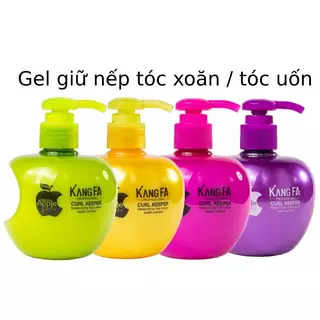 Gel giữ nếp bóp tóc xoăn hippie 260ml Gel táo tạo kiểu tóc uốn sóng xoăn mềm dưỡng ẩm phục hồi tóc khô xơ DANA