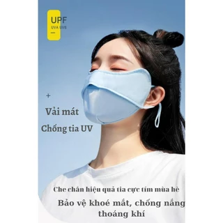 [HÀNG LOẠI 1] K04 KHẨU TRANG 5D CHỐNG TIA UV, CHỐNG NẮNG CHẤT VẢI LỤA BĂNG DÀY DẶN