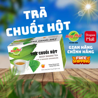 Trà Chuối Hột Túi Lọc Hùng Phát Hộp 50g 25 Hỗ Trợ Lợi Tiểu & Giải Độc Thận