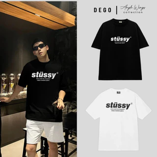 Áo Thun Stussy Tay Lỡ Form Rộng Unisex  Chất Cotton Cao Cấp Full túi zip tag DEGO T111