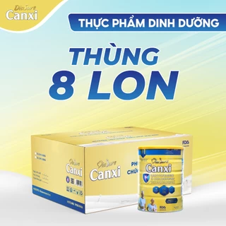 Thùng 8 Lon Sữa Non Diasure Canxi 850g, Bổ sung dinh dưỡng, nano canxi phòng chống loãng xương, cải thiện xương khớp