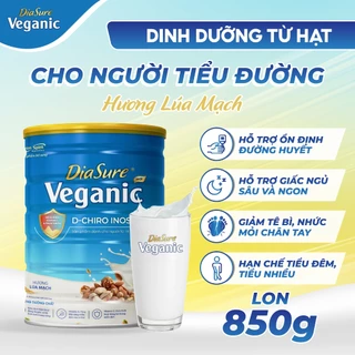 Diasure VEGANIC Thức Uống Dinh Dưỡng Từ Hạt Dành Cho Người Tiểu Đường, Ổn Định Đường Huyết, Phòng Chống Biến Chứng