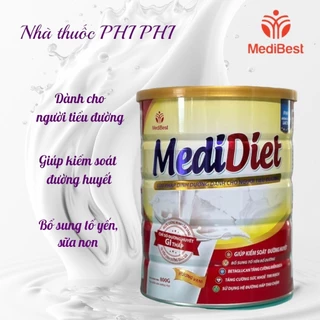 (Khai trương giá sốc) Sữa MediDiet 800g (Hsd 11/2025) dành cho người tiểu đường