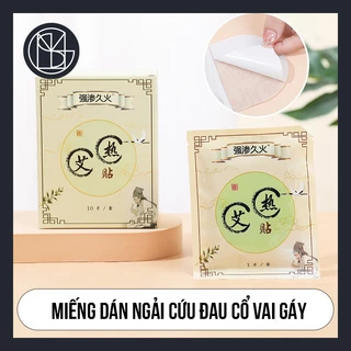 Miếng Dán Ngải Cứu đau cổ vai gáy, Miếng Dán Giữ Nhiệt, làm ấm, giảm đau mỏi