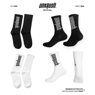 Tất vớ cổ cao Nam Nữ chất liệu 100% cotton cao cấp UNKRUSH - UK SOCKS