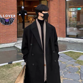 Áo khoác dạ nam dáng dài Hàn Quốc FD205 , áo măng tô form rộng